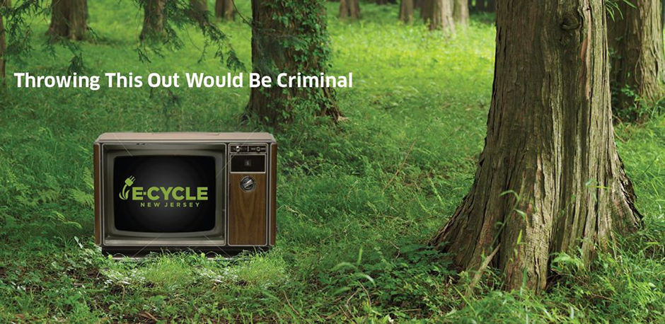 Image of TVs illegally dumped in woods