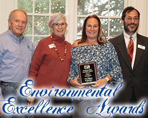 image of Kellie Ann Keyes and Chris  Vidal on behalf of the Willows accepting award from Gene Feyl and Larry Gindoff