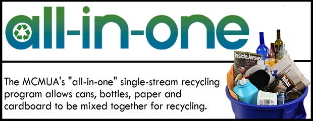 image of All In One Single Stream Recycling Banner