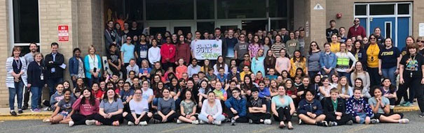 image Students and teachers from the Jefferson Township Middle School participated in the 2019 Keep Morris County Litter Free grant for schools