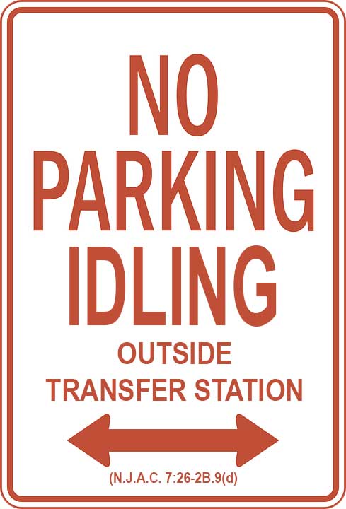 No Parking or Idling Sign